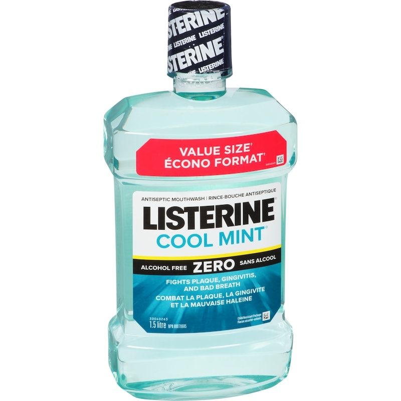 Zero Antiseptic Mouthwash, Mild Mint, Alcohol Free