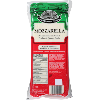 Schomberg Mozzarella Block 2 kg, $1.35/100g