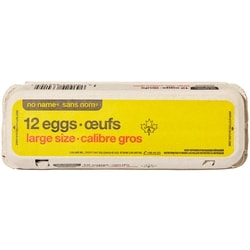 No Name Large Grade A Eggs 12 ea, $0.33/1ea