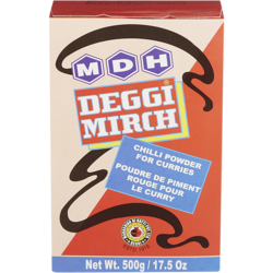 MDH Poudre de chili Deggi Mirch Masala 500 g, 2,20 $/100g
