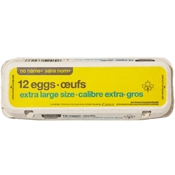Sans Nom Œufs extra gros de catégorie A 12 ea, 0,39 $/1ch