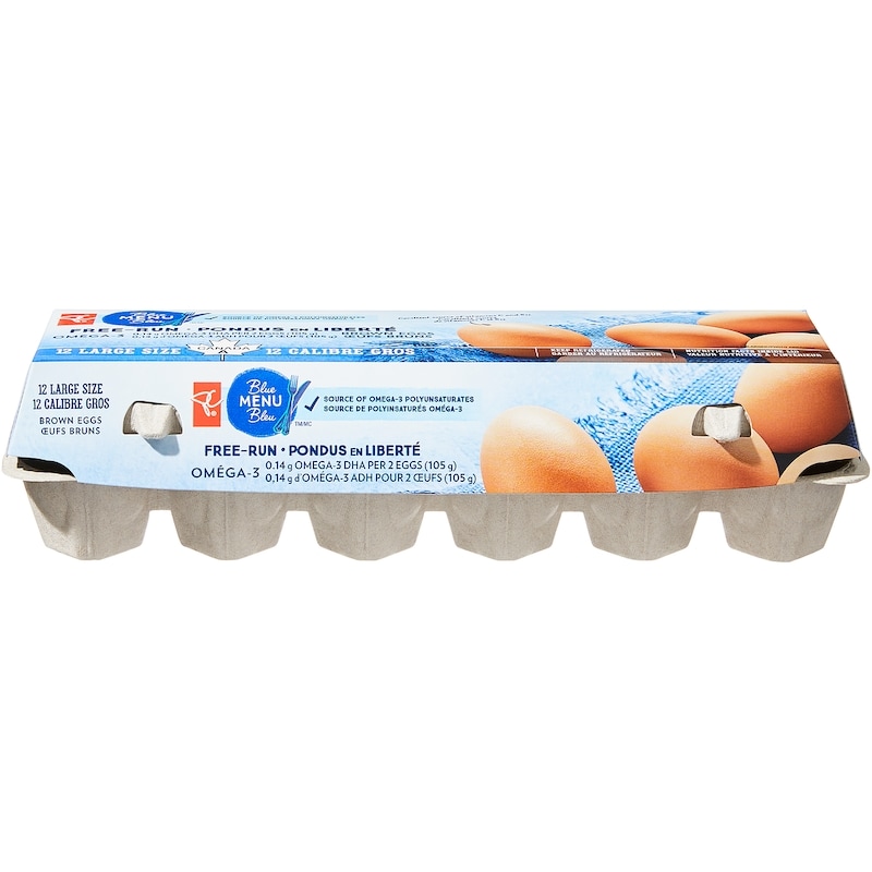 Blue Menu Free Run Large Brown Eggs 12 Pack