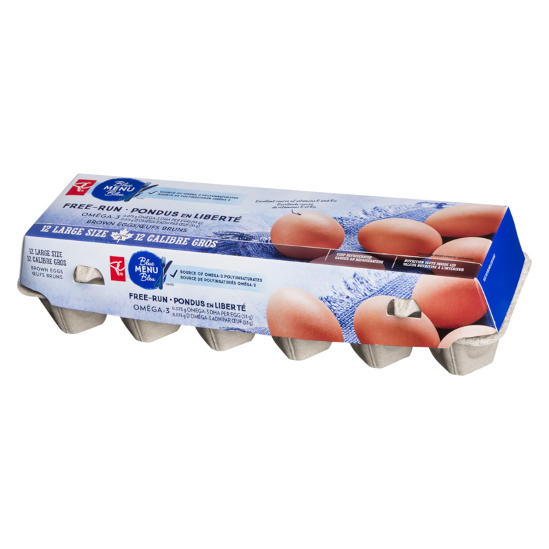 Blue Menu Free Run Large Brown Eggs 12 Pack
