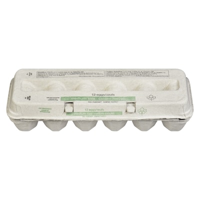 No Name Medium Grade A White Eggs 12 ea, $0.32/1ea