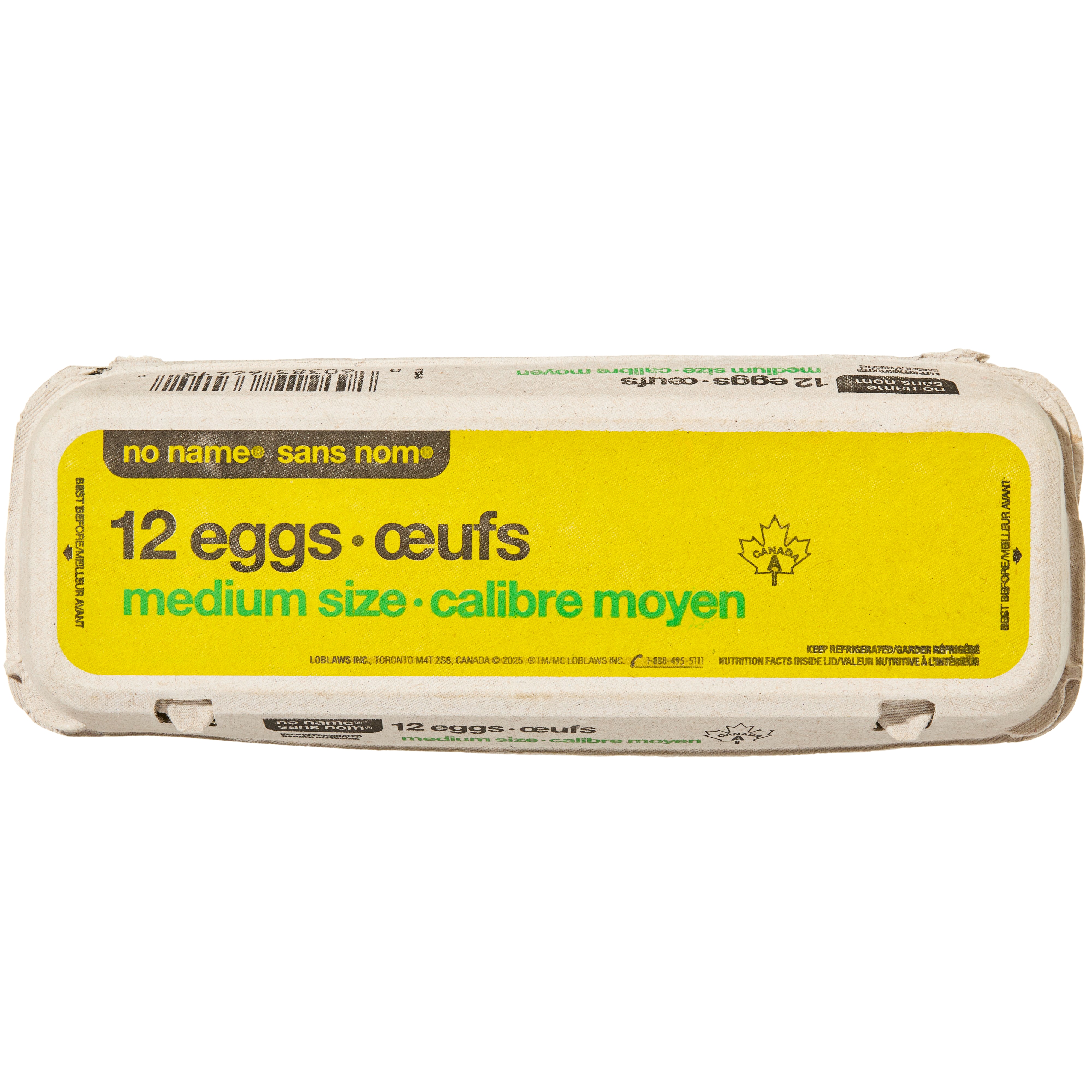 Sans Nom Oeufs Moyens Cat. A - Unite 12 ea, 0,35 $/1ch