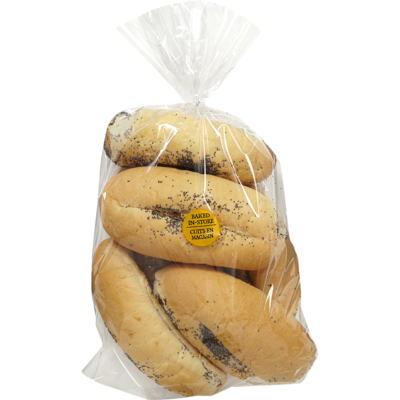 null Petits pains panini blancs aux graines de pavot 6x340.0 g, 1,14 $/100g