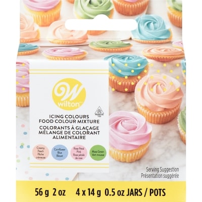 Wilton Icing Colour Gel Pastel Colours Set 4 ea, $2.00/1ea