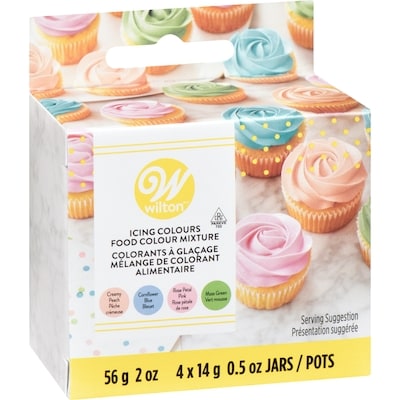 Ensemble de colorants à glacage couleurs pastels