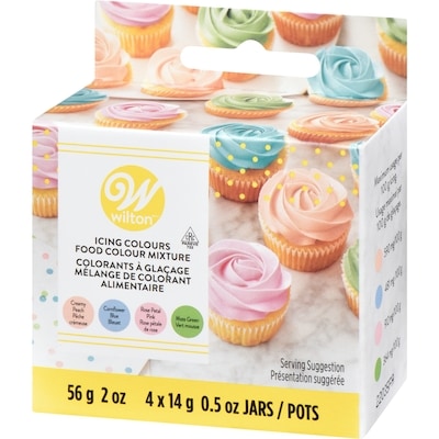 Ensemble de colorants à glacage couleurs pastels
