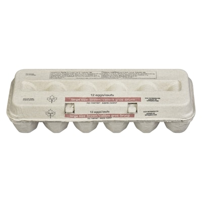 No Name Grade A Large Brown Eggs 12 ea, $0.44/1ea