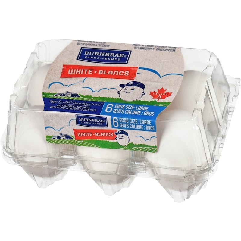 Grade A White Eggs, Large