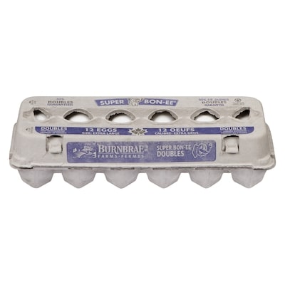 Burnbrae Farms Super Bon-Ee Grade A Double Yolk White Eggs 12 ea, $0.48/1ea