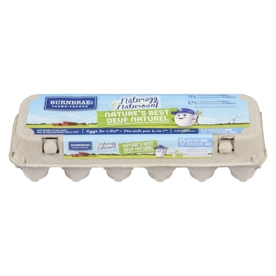 Burnbrae Farms Nature's Best White Eggs, Large 12 ea, $0.42/1ea