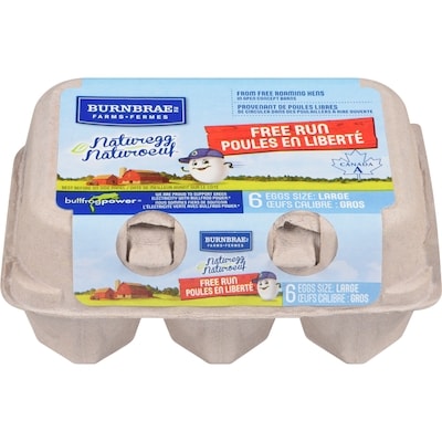 Burnbrae Farms Naturegg Free Run Eggs, Large 6 ea, $0.63/1ea