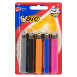 Bic Lighter 5 Pack 1 ea, $7.00/1ea