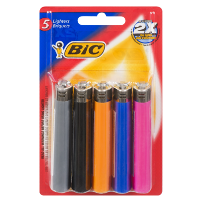 BIC Jeu de 5 briquets 1 ea, 5,99 $/1ch