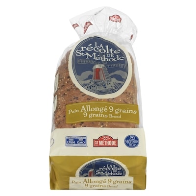 null Pain allongé 9 grains La récolte de St-Méthode  550 g, 0,91 $/100g