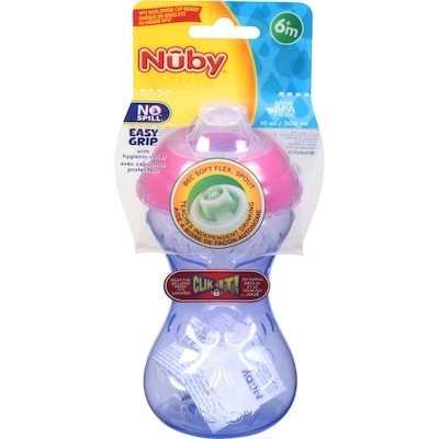 Nuby Gobelet Clik-it Easy Grip 10 oz 6 mois+ 1 ea, 7,29 $/1ch