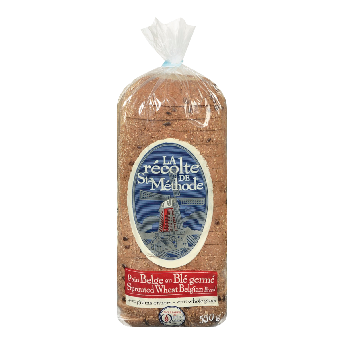 null Pain allongé blé germé Récolte de St-Méthode 550 g, 0,91 $/100g