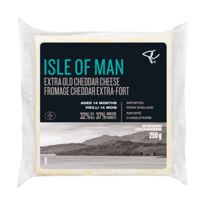 PC Black Label Isle Of Man Extra Old Cheddar Cheese Aged 14 Months 250 g, $3.20/100g