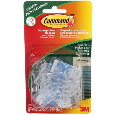 3 M Pinces pour ampoules d’extérieur 17017CLR-AWC, petites 1 ea, 13,00 $/1ch