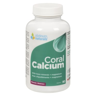 Platinum Naturals Calcium de corail 90 ea, 0,18 $/1ch