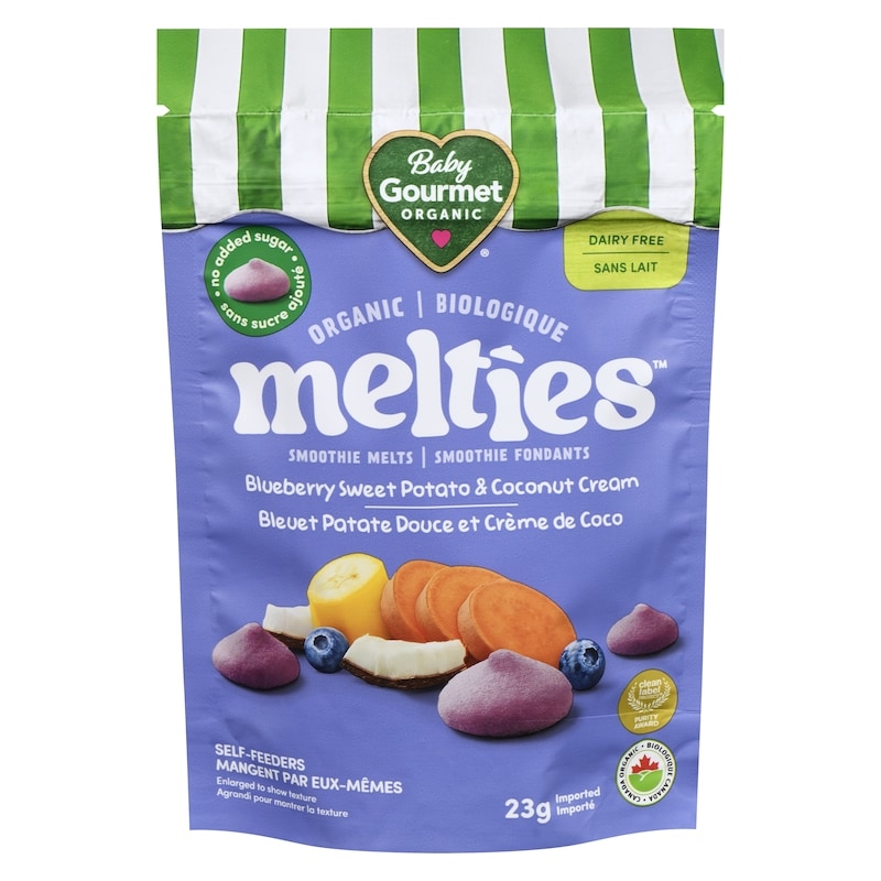 Melties Blueberry Sweet Potato & Coconut Cream organic baby snack