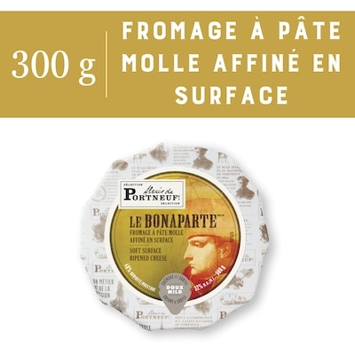 Alexis de Portneuf Le Bonaparte fromage à pâte molle affiné en surface 300 g, 3,00 $/100g