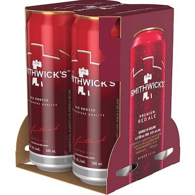 Smithwick's Smithwicks Ale Cans (ID required at pick-up) 4x500.0 ml, $0.80/100ml