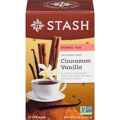 Stash Cinnamon Vanilla Herbal Tea 18 ea, $0.28/1ea