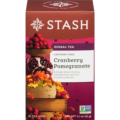 Stash Cranberry Pomegranate Herbal Tea 18 ea, $0.28/1ea