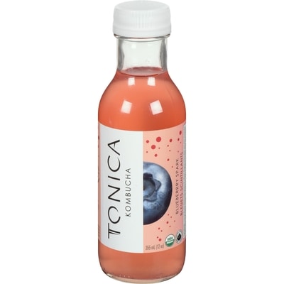 Tonica Kombucha pétillant biologique aux bleuets Tonica 355 ml, 0,93 $/100ml