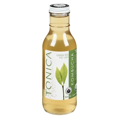 Tonica Sparkling Organic Kombucha Beverage, Green Tea Revival 355 ml, $1.26/100ml