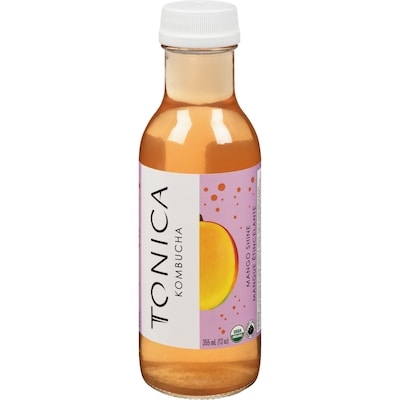 Tonica Sparkling Organic Kombucha Beverage, Mango Passion  355 ml, $1.26/100ml