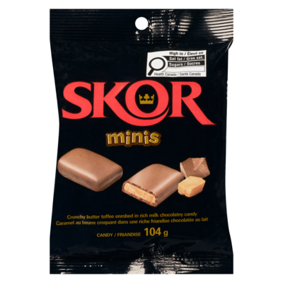 Hershey’s Minis skors 104 g, 3,37 $/100g
