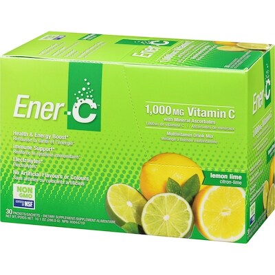 Préparation pour boisson Ener-C, citron et lime