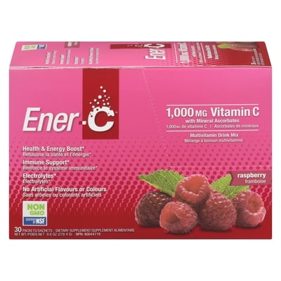 Ener C Vitamin C, Raspberry 30 ea, $0.60/1ea