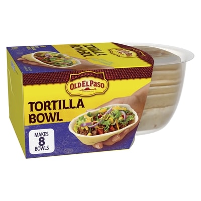 Old El Paso Soft Tortilla Bowls, Flour Tortillas, 8 ct 189 g, $2.38/100g