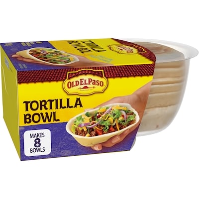 Old El Paso Soft Tortilla Bowls, Flour Tortillas, 8 ct 189 g, $2.12/100g