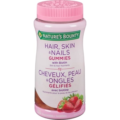Nature’s Bounty Cheveux, peau et ongles, crème à la fraise 80 ea, 0,21 $/1ch