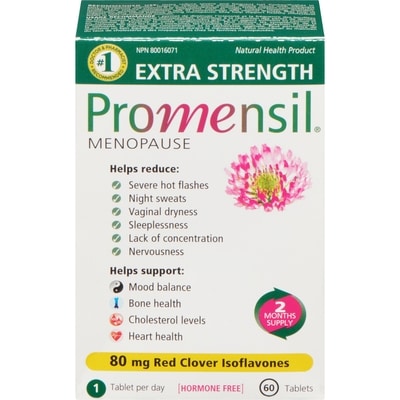 Promensil Double Strength Red Clover Isoflavones 60 ea, $1.16/1ea