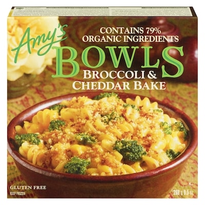 Amys Broccoli Cheddar Bake Bowl 269 g, $2.97/100g