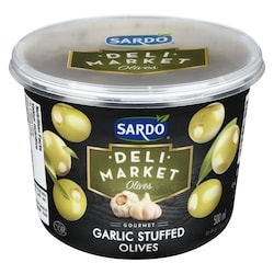 Sardo Garlic Stuffed Olives 500 g, $1.70/100g