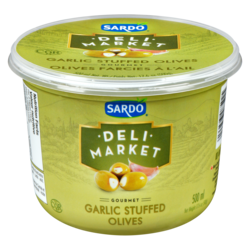Sardo Garlic Stuffed Olives 500 g, $1.70/100g