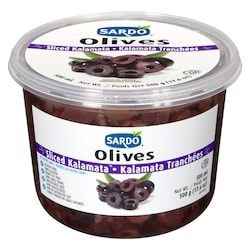 Sardo Kalamata Sliced Olives 500 ml, $1.70/100ml