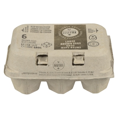 Nutri-Egg Large Brown Eggs 6 ea, $0.60/1ea