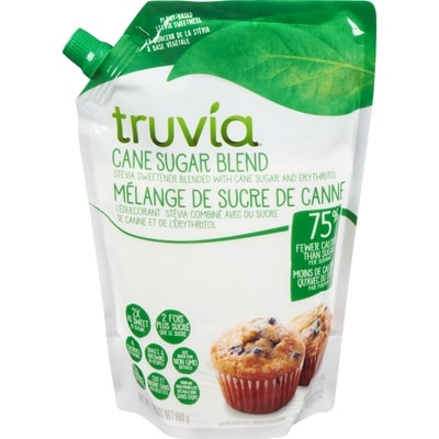 Truvia Cane Sugar Blend, Mix of Stevia Sweetener and Cane Sugar, Baking Blend 680 g, $1.76/100g