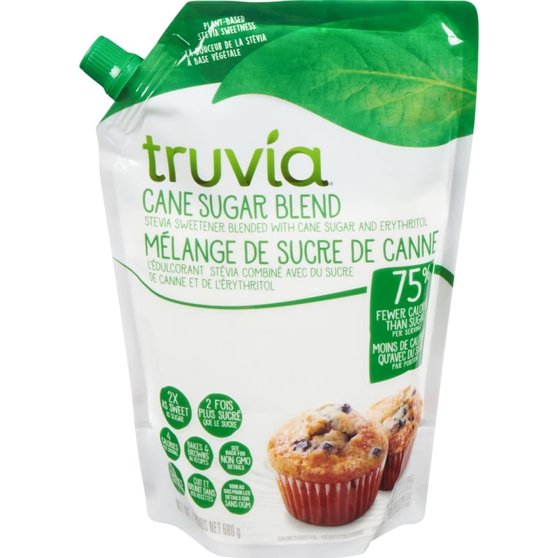 Cane Sugar Blend, Mix of Stevia Sweetener and Cane Sugar, Baking Blend