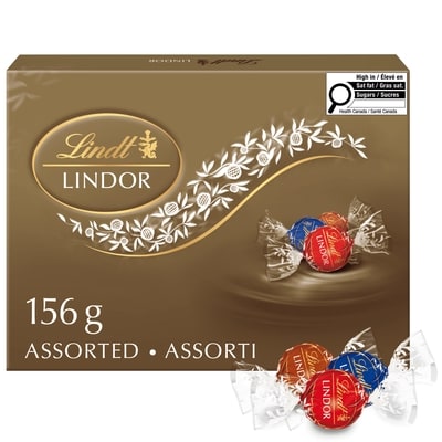 Lindt LINDOR Assorted Milk and Dark Chocolate Truffles Box 156 g, $10.25/100g