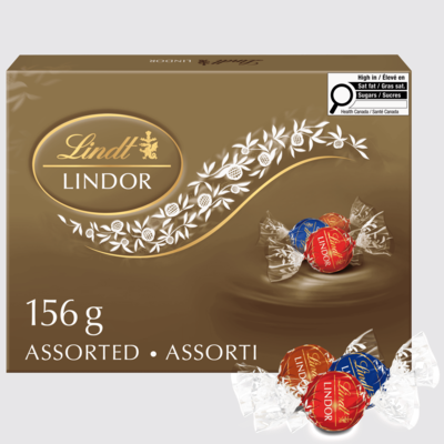 Lindt LINDOR Assorted Milk and Dark Chocolate Truffles Box 156 g, $9.61/100g